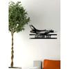 Custom Metal Fighter Jet Wall Art Personalized Name Plate for Navy Pilot Military Home Decor Aircraft Ornament