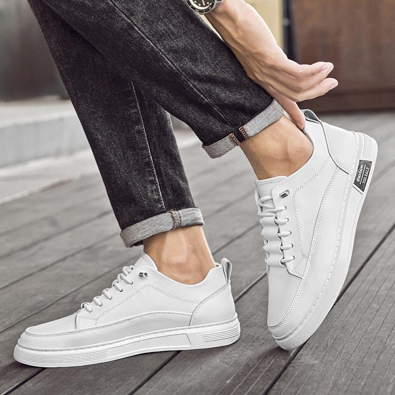 Fashion High Quality Male Walking Flats Men's Shoes Handmade Skate Shoes Men 2025 New Men's Casual Sneakers Fashion Lace Up Casual Shoes