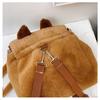 Kawaii Capybara Crossbody Bag Cartoon Animal Cartoon Shoulder Bag Simple Plush Backpack  Children