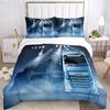Federa Piumone con Logo Camion DAF alla Moda Set Biancheria da Letto Coperta Morbida e Federe per Ragazzi Singolo_Matrimoniale_Queen_King