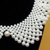 Faux Pearl Fake Collar Women Beaded False Collar Choker Detachable Retro Fake Collar for Sweaters Dresses Dating Wedding