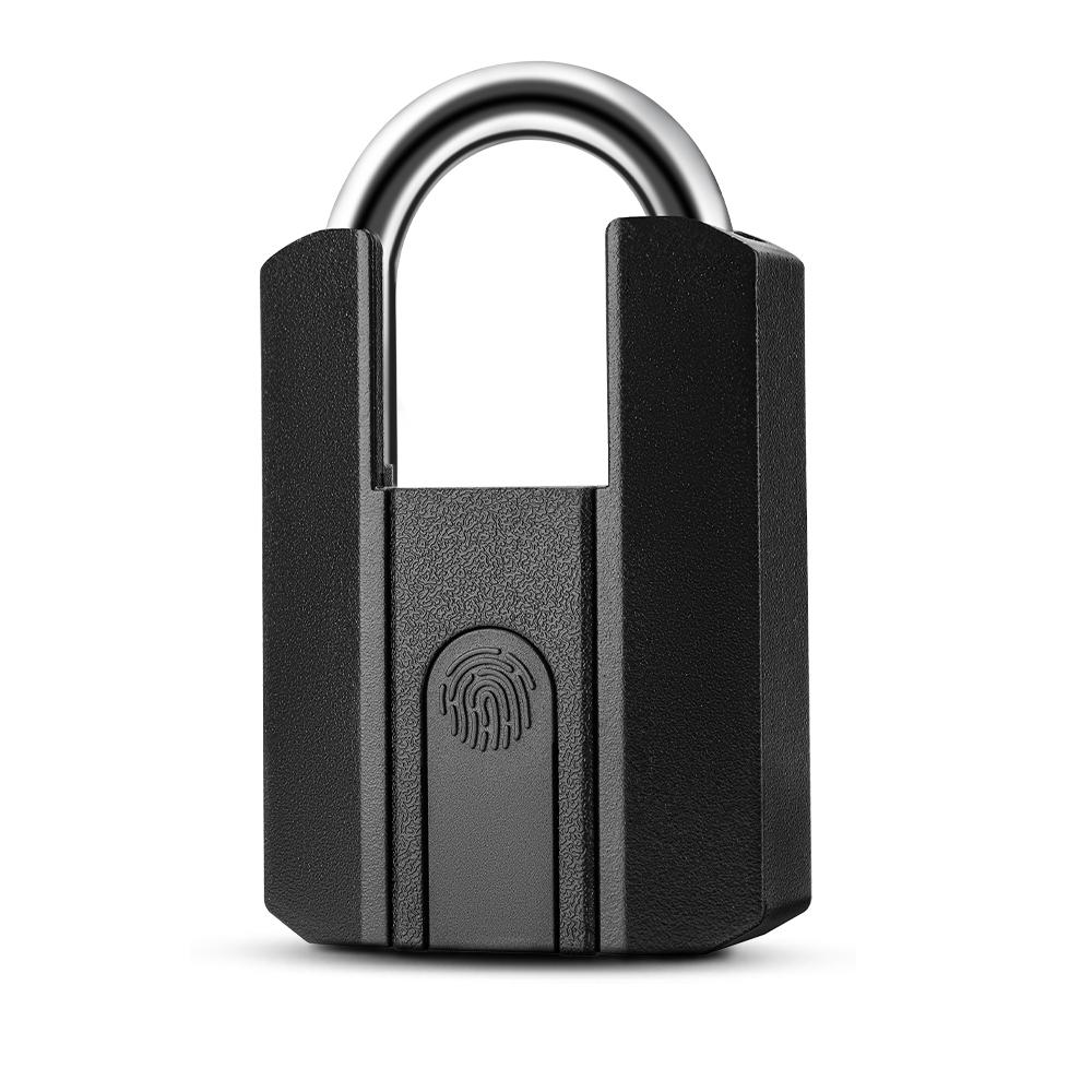 Durable Luggage Smart Padlock Backpack IP67 Waterproof Fingerprint Padlock Storage Warehouse BLE TTlock APP Digital Padlock back up key unlock&fingerprint /key/TTlock APP чёрный
