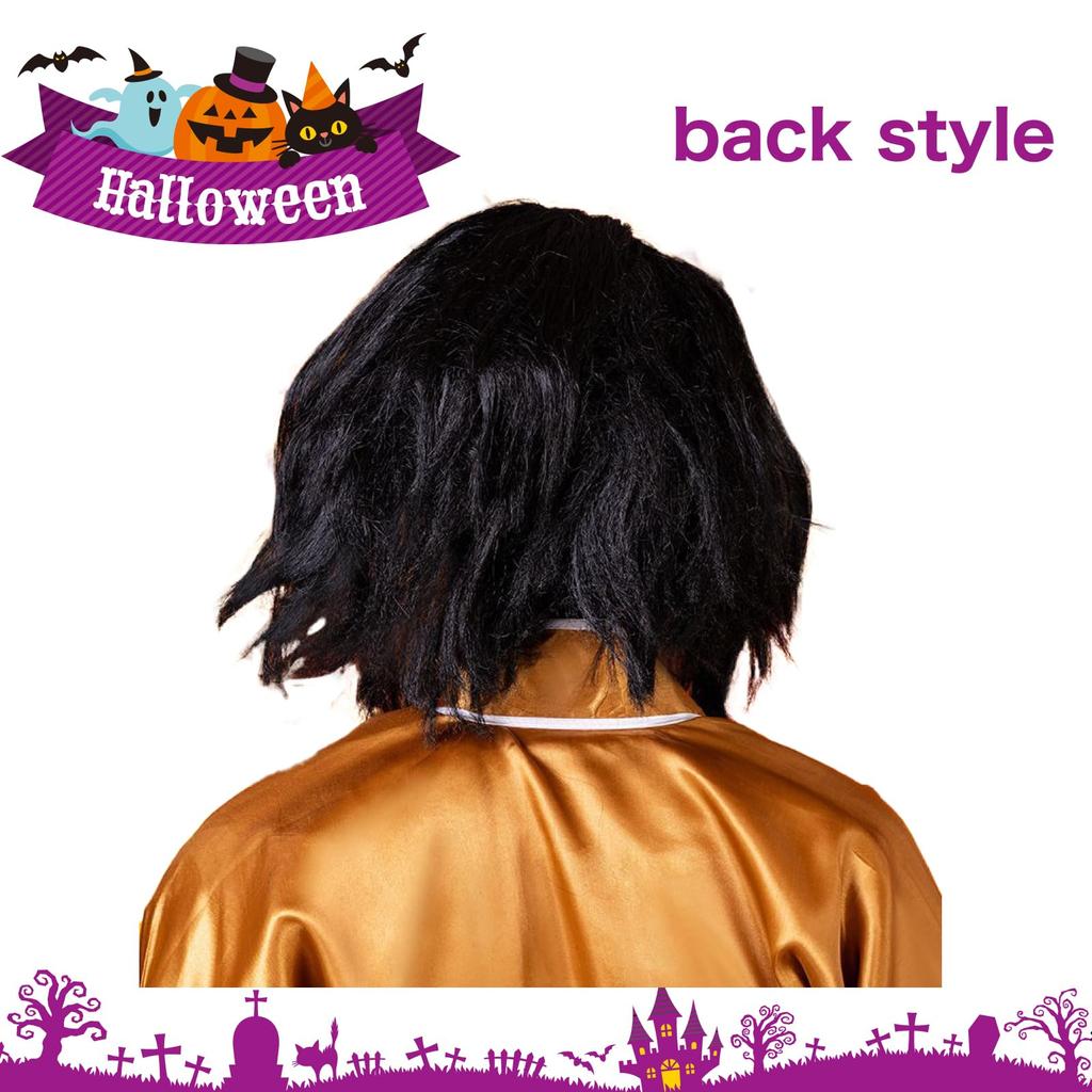 Samurai Căzut Halloween Cosplay Doctor Chelios Articol de Cap Amuzant Samurai Negru (RONGUI) Perucă, Perucă, (Păr căzut)