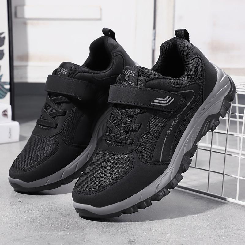 Shoes men's sports shoes breathable mesh shoes non-smelly feet single shoes Velcro walking shoes soft sole versatile casual men's shoes