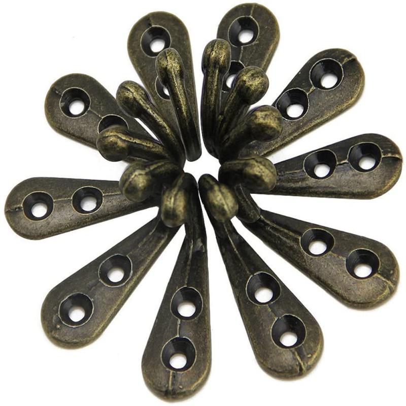 10pcs Vintage Clothes Hooks Easy Installation Wall Hooks For Hanging Hats Handbags Umbrellas Towels