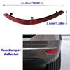 For VW Sharan 2011- 7N0945105B 7N0945106B Rear Bumper Reflector Taillight Brake Fog Warning Lamp Red Lens