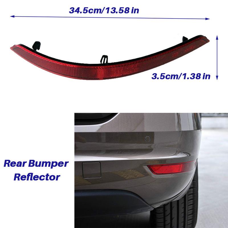 For VW Sharan 2011- 7N0945105B 7N0945106B Rear Bumper Reflector Taillight Brake Fog Warning Lamp Red Lens