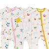 Bamboo Fiber Baby Romper with All-Over Print - Long Sleeve Onesie
