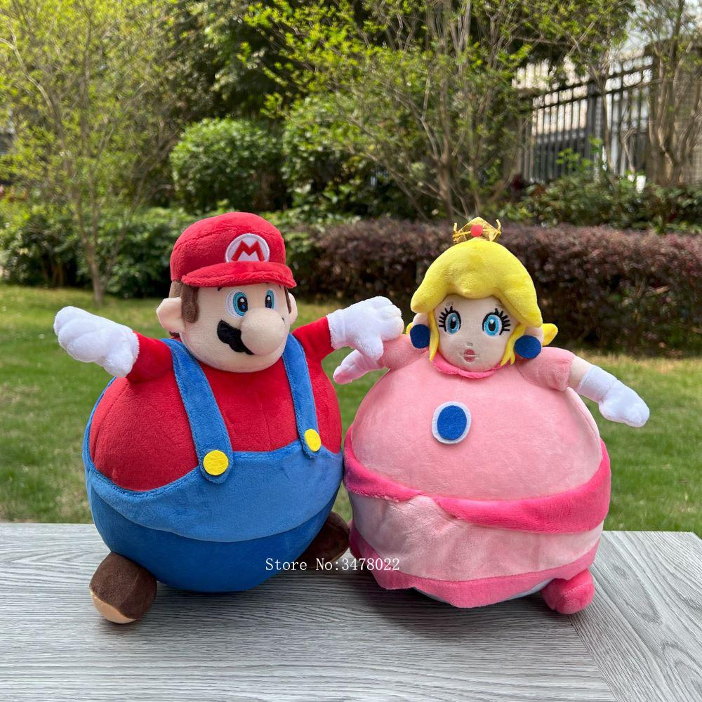 Super Mario Bros Wonder Plüschtier Set Weiche Kuscheltiere mit Mario Luigi Peach Und Daisy Perfektes Weihnachtsgeschenk