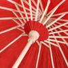White Blank Paper Umbrella Colorful Oil Paper Umbrella for Kids DIY Painting Craft(Red)