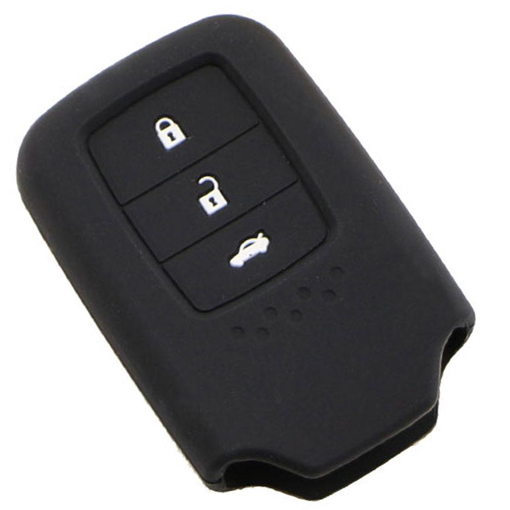 For Honda CRV CR-V Pilot Accord Civic Jazz Jade Fit HR-V HRV Freed Key Case Silicone Key Cover Shell Fob Protector Accessories