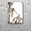 skeleton Vintage Tin Sign Home Decor Wall Decor Art Wall Mural Room Decoration Decor Retro Metal Sign Plate Bar Posters