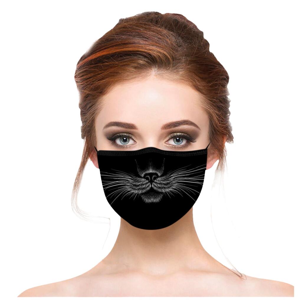 Adult Washable And Reusable Breathable Beard Pattern Windproof And Haze Mask