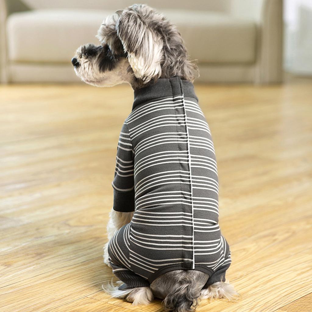 Warm Long Sleeve Pet Outfit Pet Surgical Bodysuit Pet Softable Polyester Coat for Small To Media Breeds
