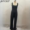 BITCED Knitted Three-piece Summer Women's Coat, Vest and Trousers Set