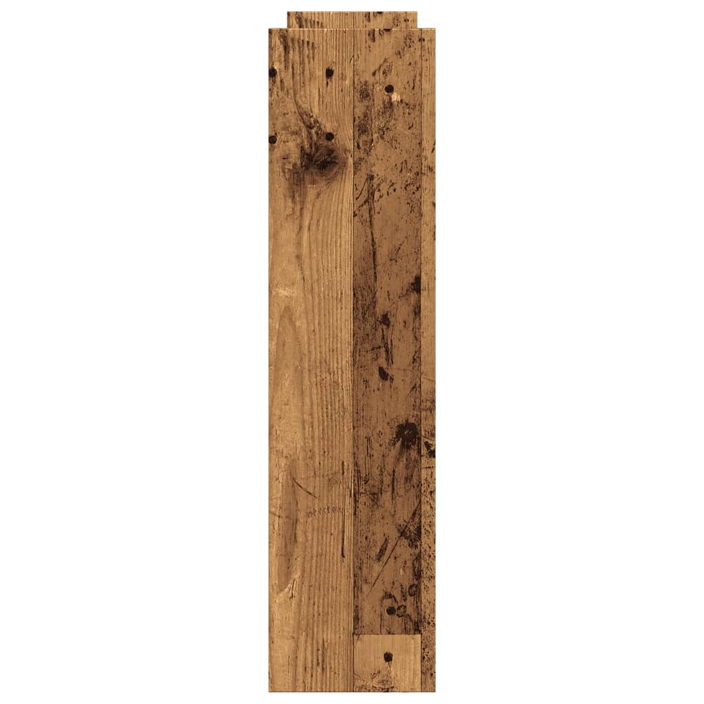 Narrow Storage Trolley 4 Tier Rustic Wood Effect Engineered Wood
