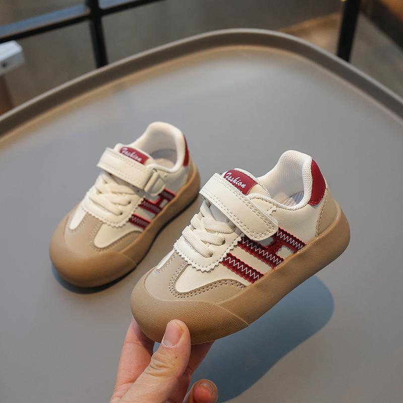 Children's Fashion Anti-kick Classic Low-top Board Shoes 2025 Spring New Korean Version of Boys and Girls Color Matching Casual Small Single Shoes