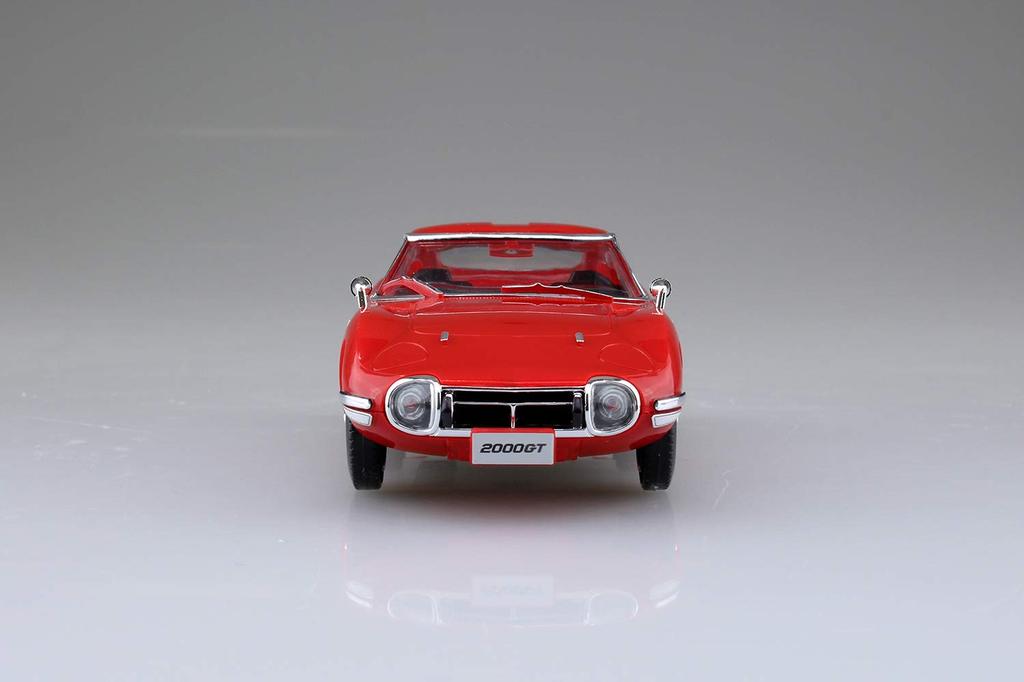 Aoshima Bunka Kyozai The Snap Kit Series Toyota 2000GT Solar Red Plastic Model Kit 05B 1/32 Pre-colored