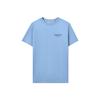 Sports Alliance Series Fashion Loose Round Neck Versatile Short Sleeve T-Shirt Unisex Tops Sky-Blue L224U181-0147