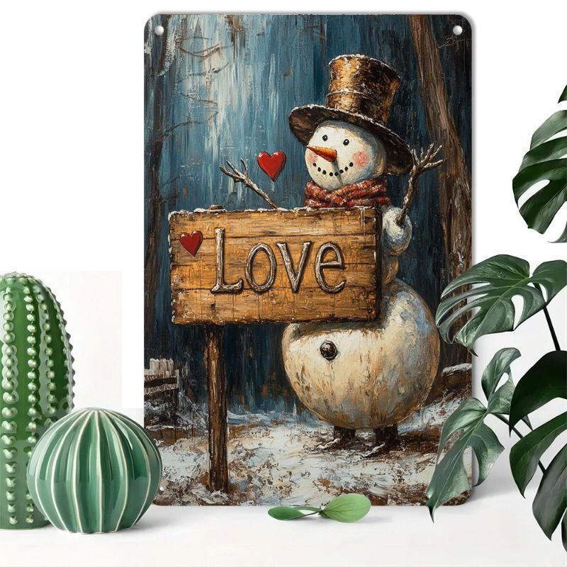 Metallschild im Valentinstags-Thema für Bar, Café, Restaurant