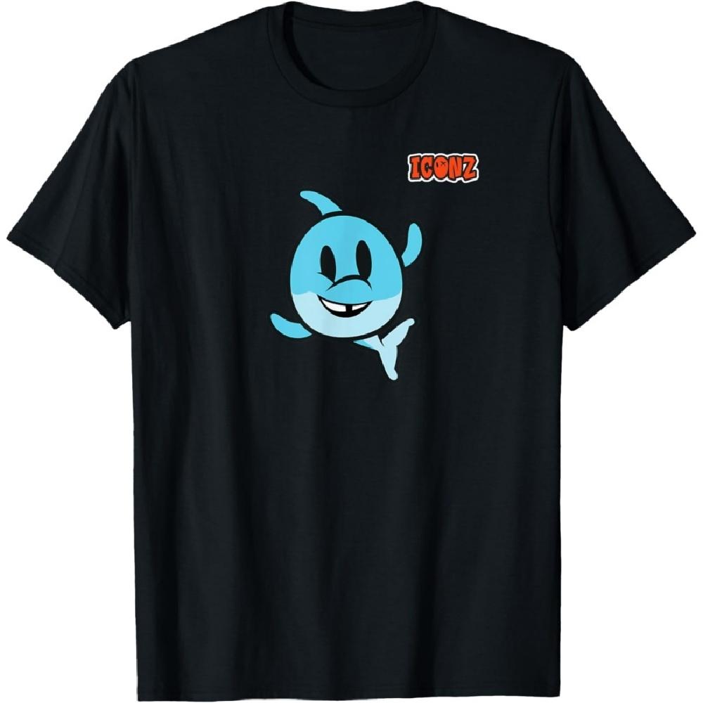 dolphin hand up emoticon emoji T-Shirt XXXXXL чёрный