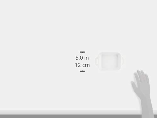 Staub "Rectangular Dish, White, 14 x 11 cm" Ceramic Gratin Dish, Oven and Microwave Safe [Official Japanese Product] Dish 40508-584