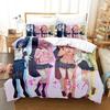 Kawaii Anime BOCCHI THE ROCK Gotou Hitori Bedding Set Single Twin Full Queen King Size Bed Set Adult Kid Bedroom Duvet Cover Set