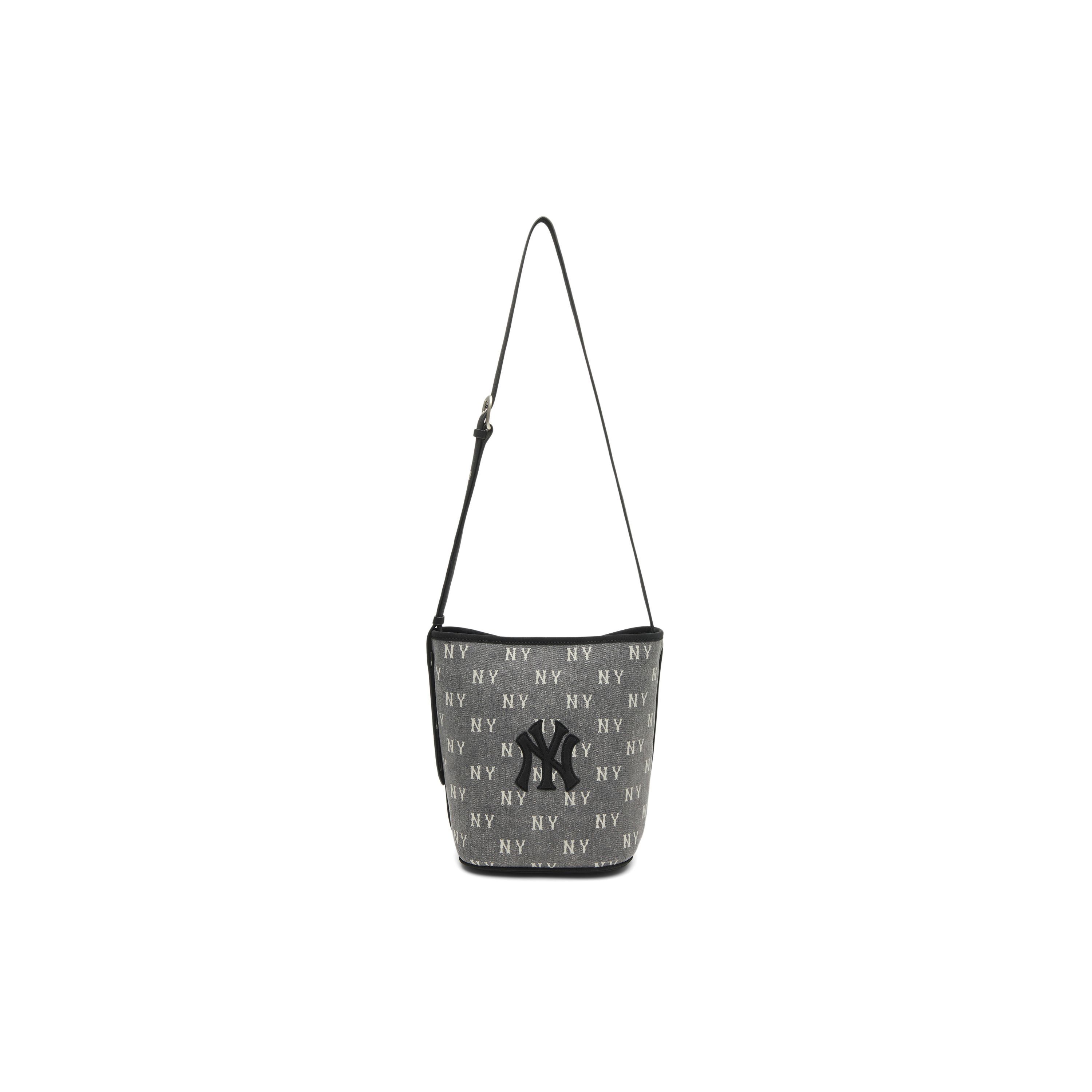 

MLB New York Yankees 25FW Denim All Over Print Bucket Bag Unisex Bags Charcoal 3ABMMV65N-50CGS Basic Set (Bag)