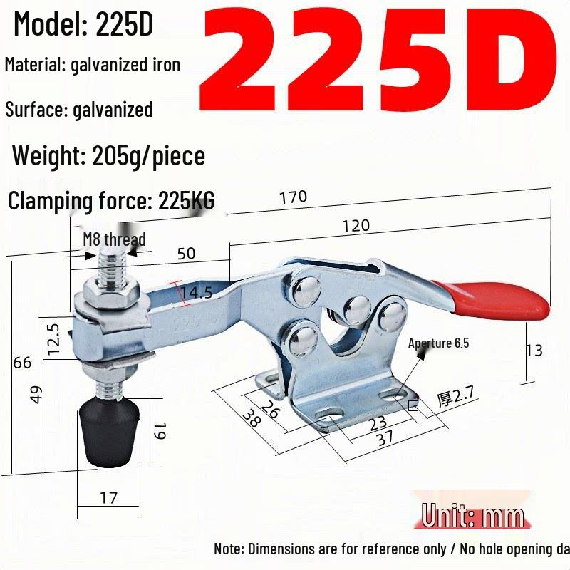 304 Stainless Steel Horizontal Toggle Latch Clamp GH-201