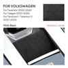 ABS Suede Leather Electronic Parking Brake Sticker For VW Teramont Talagon Tayron 2021-2026 Car Interior Handbrake Cover
