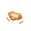Cat-Shaped Cartoon Cat Rug Non-Slip Backing Entrance Door Mat Cute Bedside Rug  Living Room Decor