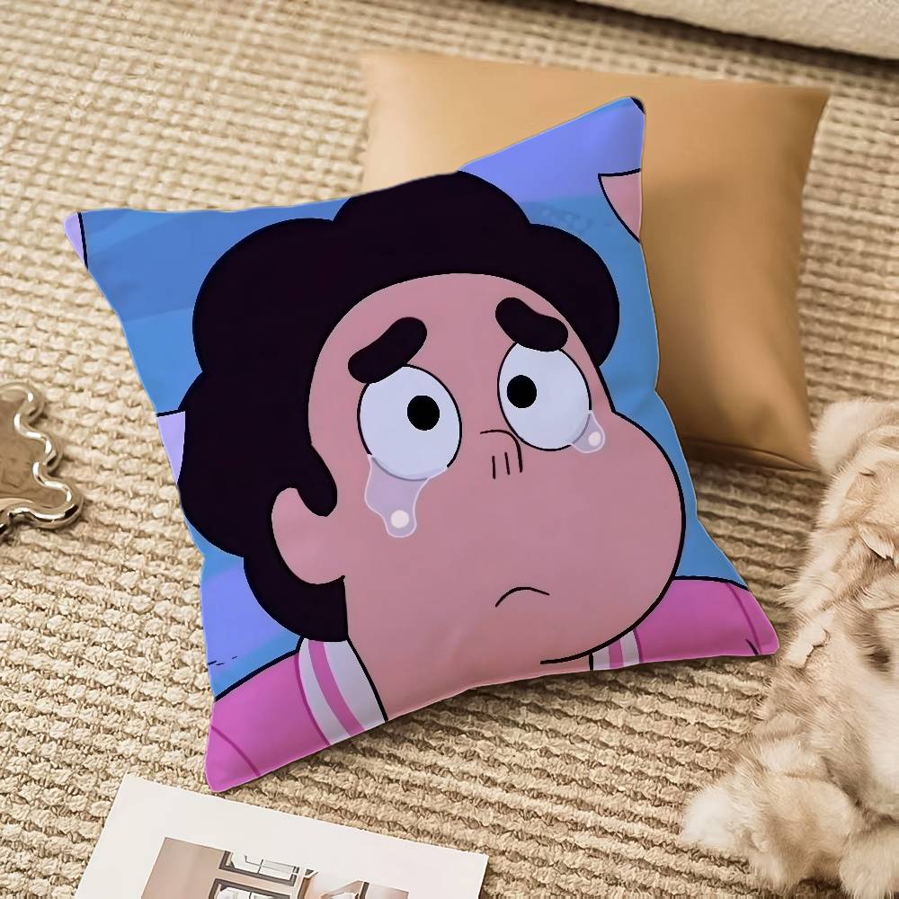 Cute S-Steven Universe Pillow Case Sofa And Living Room Decorative Cushion Covers Dust-proof And Mite-proof Invisible Zipper