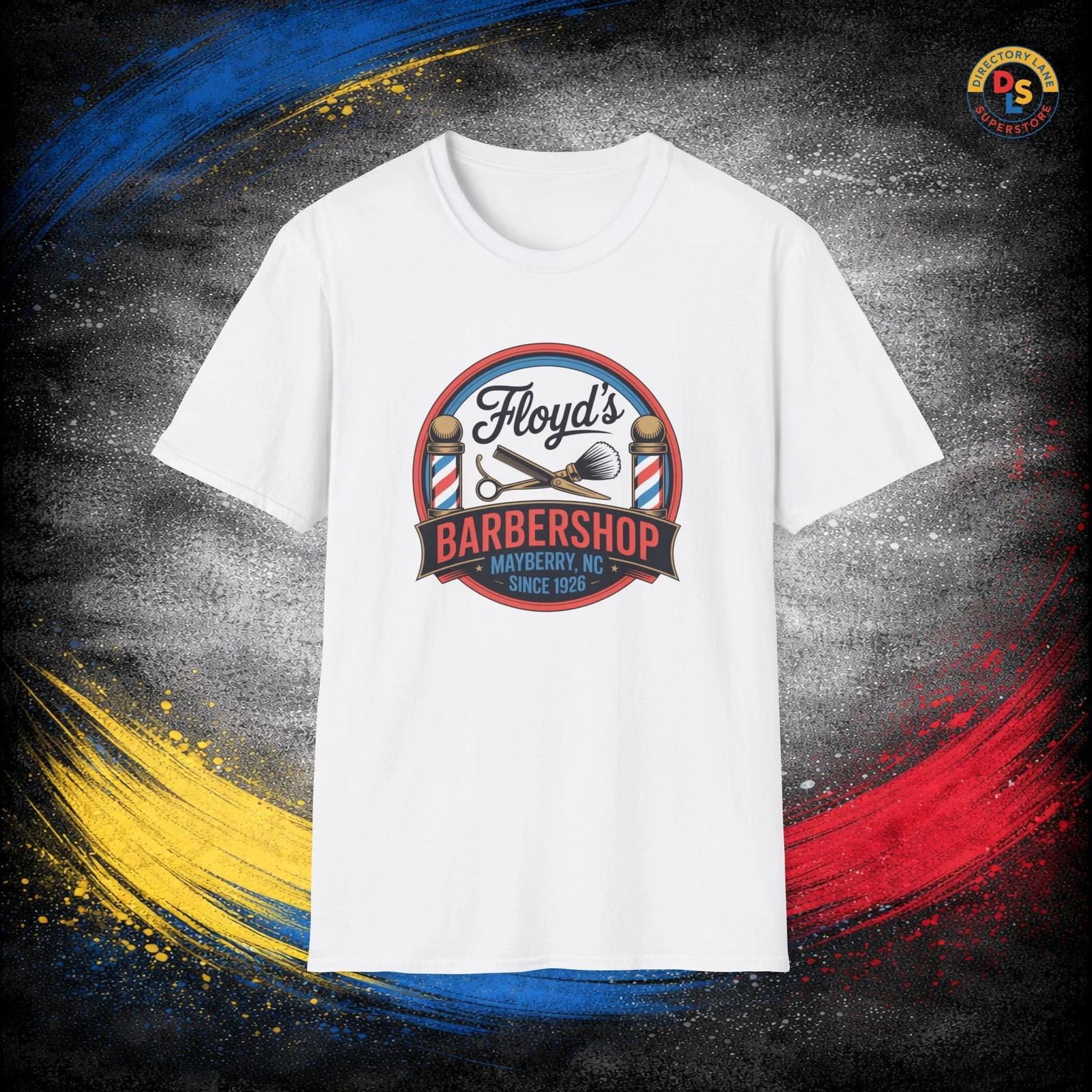 

Floyd s Barbershop Mayberry T-Shirt Andy Griffith Show TV Unisex Softstyle Tee 2XL