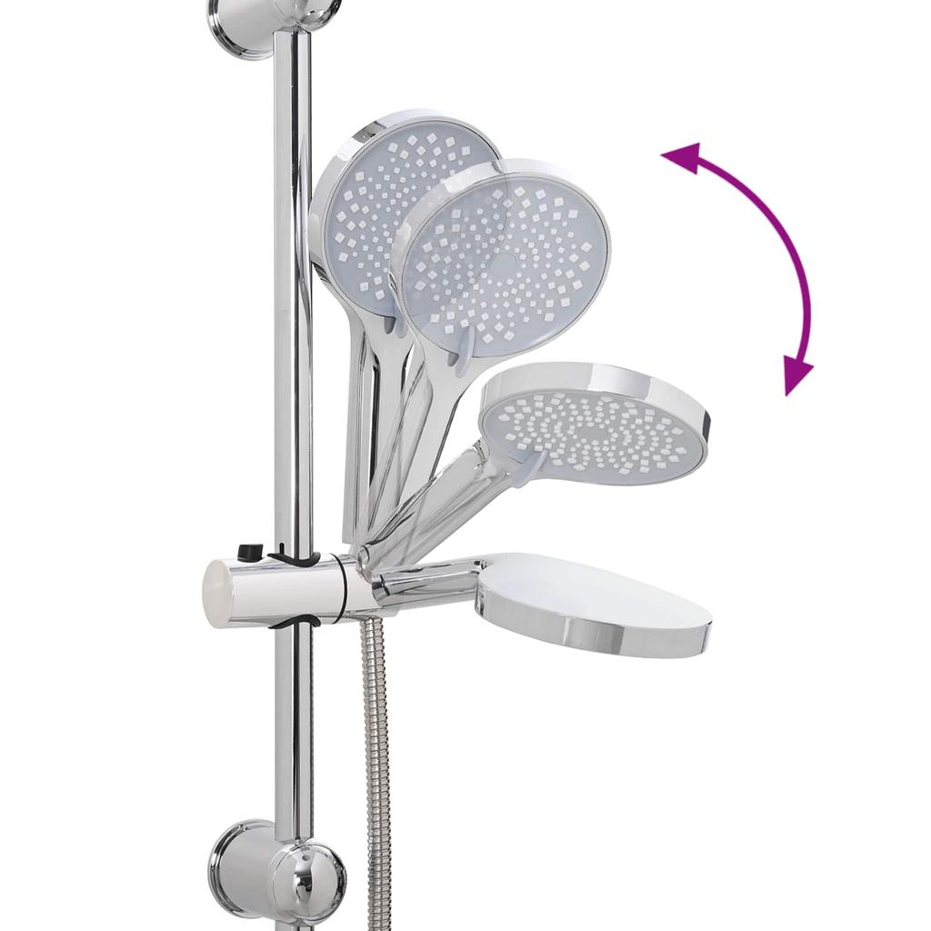 Shower System Silver 47 X 20 X 95 Cm Stainless Steel