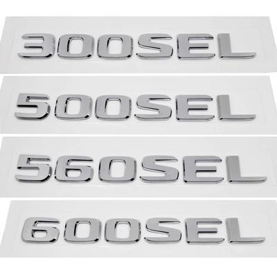 Plastik ABS 300SEL 500SEL 560SEL 600SEL Bagażnik Tylne Logo Odznaka Emblemat Naklejka Dla Klasy S