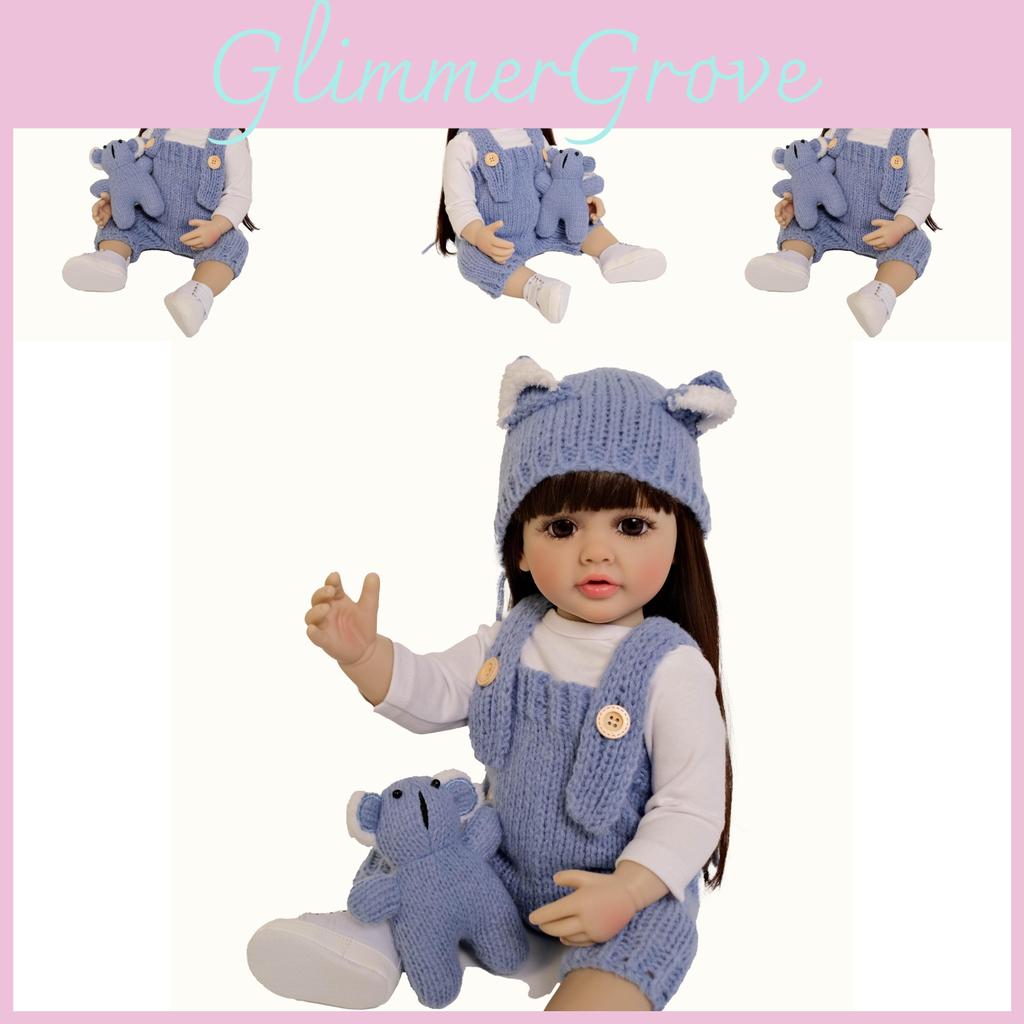 Full Silicone Reborn Baby Doll With Knitted Hats And Clothing Design For Collectors And Gift Enthusiasts