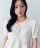 KNIZURE Flare Ribbon Half Knit_Cream