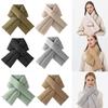 Down Cotton Winter Scarf Warm Down Cotton Scarf Simple Fashion Thermal Shawl  Women Men