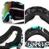 Motorcycle Goggles ATV Off-Road Skiing Windproof Sports Visor Replaceable Lens Full Frame Protective Eyewear