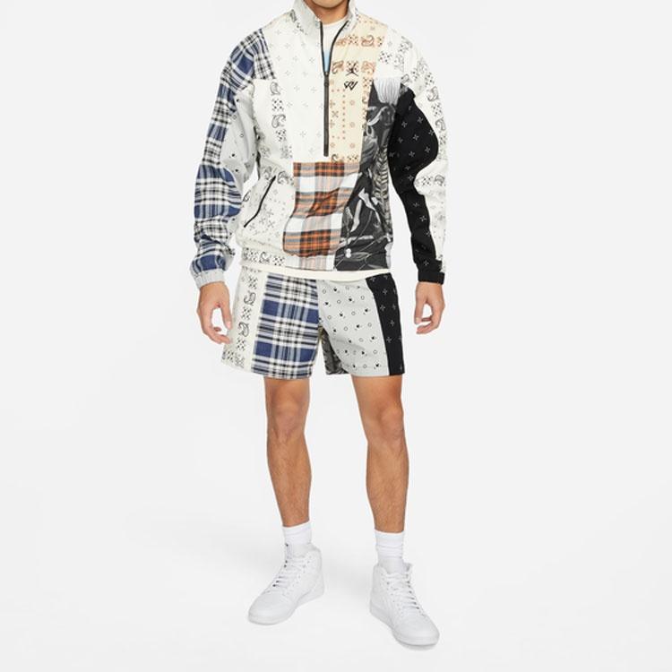 Air Jordan SS22 cashew Plaid Pattern Casual Sports Shorts Asia Sizing 'Multicolor' Men's DO2508-133