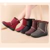 2025 Winter Shoes Women Snow Boots Waterproof Warm Plush Flat Non-slip Women Ankle Boots Brand Ladies Botas Plus Size 42 Black Red Brown