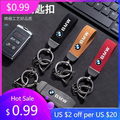BAGF7 Car Sticker Hot 2025 Hot For For BMW Man Women Leather Rope Keyring Key Chain Ring Car Logo Keychain For BMW E39 E46 E36 E53