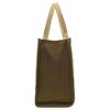 Marc Jacobs Logo Zip Closure Cotton Tote Bag Shopping Bag Shoulder Handbag Women tote Beige Green H073M01RE21-373