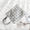 Summer Fashionable And Simple Diamond Women'S Bag Changeable Laser Geometric Splicing Bag Women'S Shoulder Bag Small Square Bag