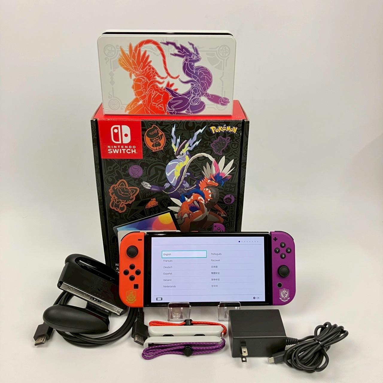 

Nintendo Switch OLED Console Pokémon Scarlet & Violet Edition Box Used
