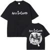 Alice In Chains Oboustranné tričko se psím motivem 90. léta Grunge Rocková kapela Černé Unisex Oversized Vintage tričko