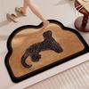 Modern Chinese Style Bath Mat With Silica Mud Absorption Nonslip Fastdrying For Bathroom Entrance