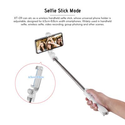 5 Section Extendable Selfie Stick Integrated Universal Phone Holder Tabletop Tripod with BT Remote Controller 10m