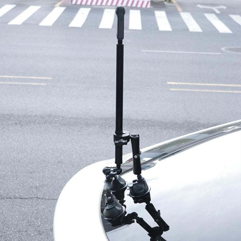5 in 1 Car Suction Cup Mount Kit Ball Head Adapter for X2/X4 Action Camera Invisible Selfie Stick Accessories