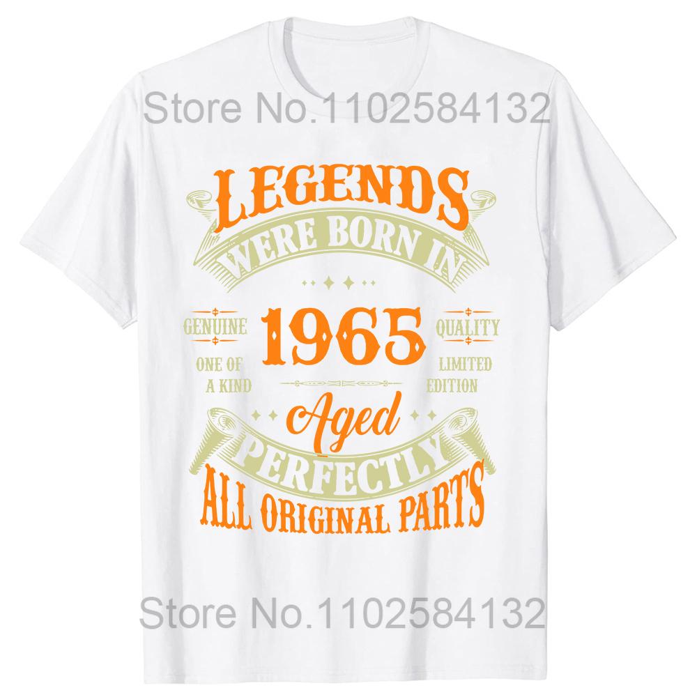 Funny 59th Tee Vintage Legends Born In 1965 59 Years Old T Shirts Summer Style Graphic Cotton Birthday Gift Idea Tshirt Men S